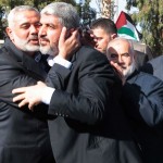Ismaíl Haniyeh y Jaled Meshal, líderes de Hamás.