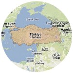 Mapa de Turquía.