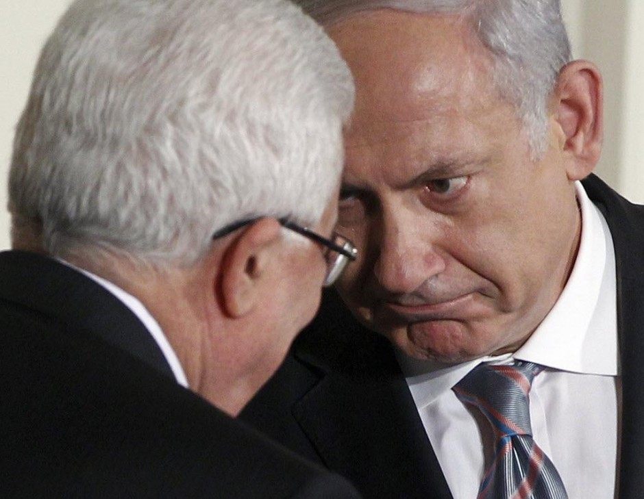 Benjamín Netanyahu y Mahmud Abás.