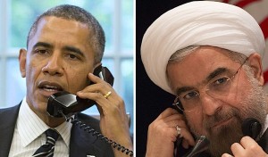 Barack Obama y Hasán Ruhaní.