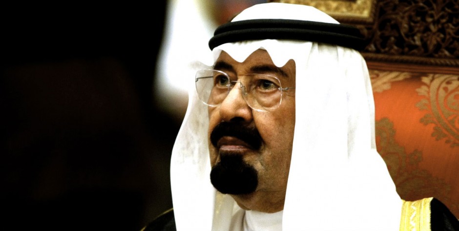 El rey Abdalá de Arabia Saudí.
