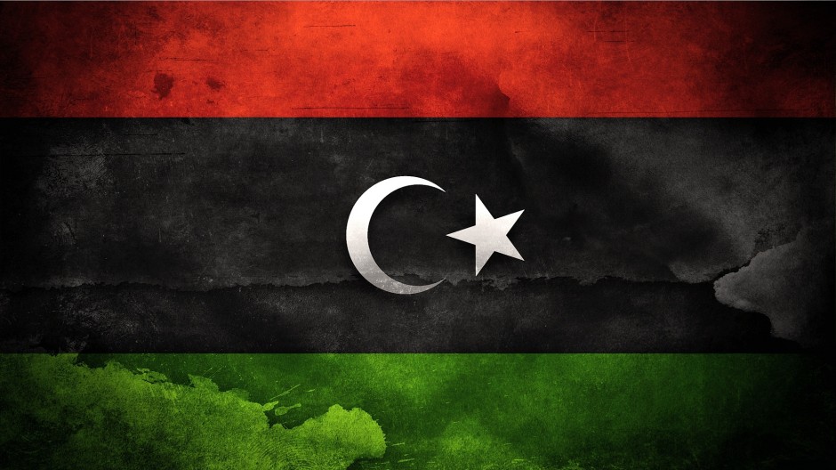 Bandera libia.