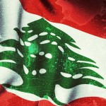 Bandera del Líbano.