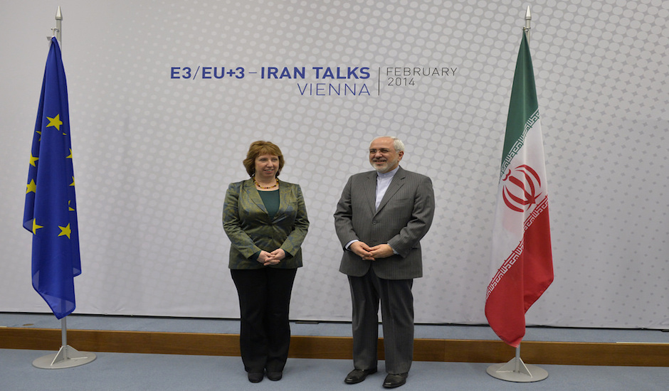 Catherine Ashton y Mohamed Zarif