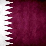 Bandera de Qatar.