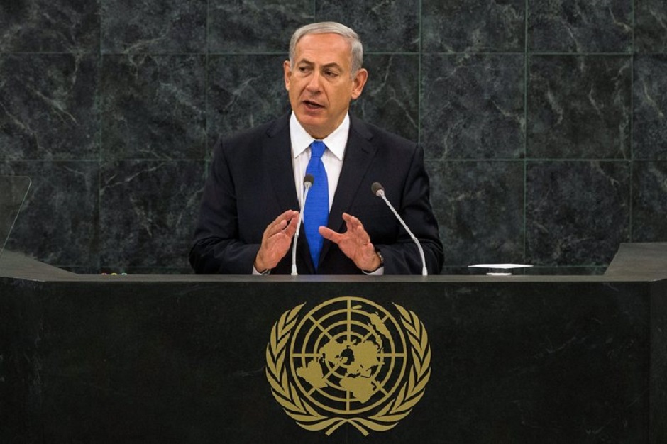Benjamín Netanyahu, ante la Asamblea General de las Naciones Unidas.