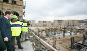 Construcciones en la ciudad palestina de Rawabi