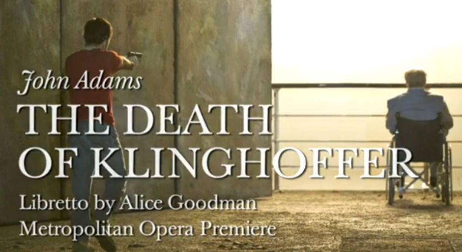 Cartel de la ópera 'La muerte de Klinghoffer'.