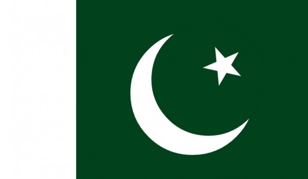 Bandera de Pakistán.