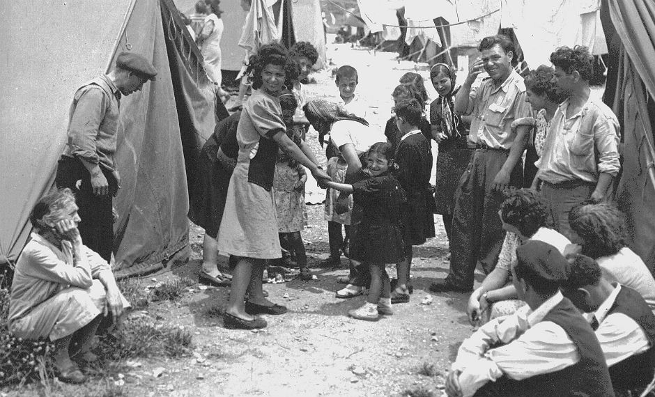 Refugiados judíos de países árabes.