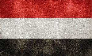 Bandera del Yemen.