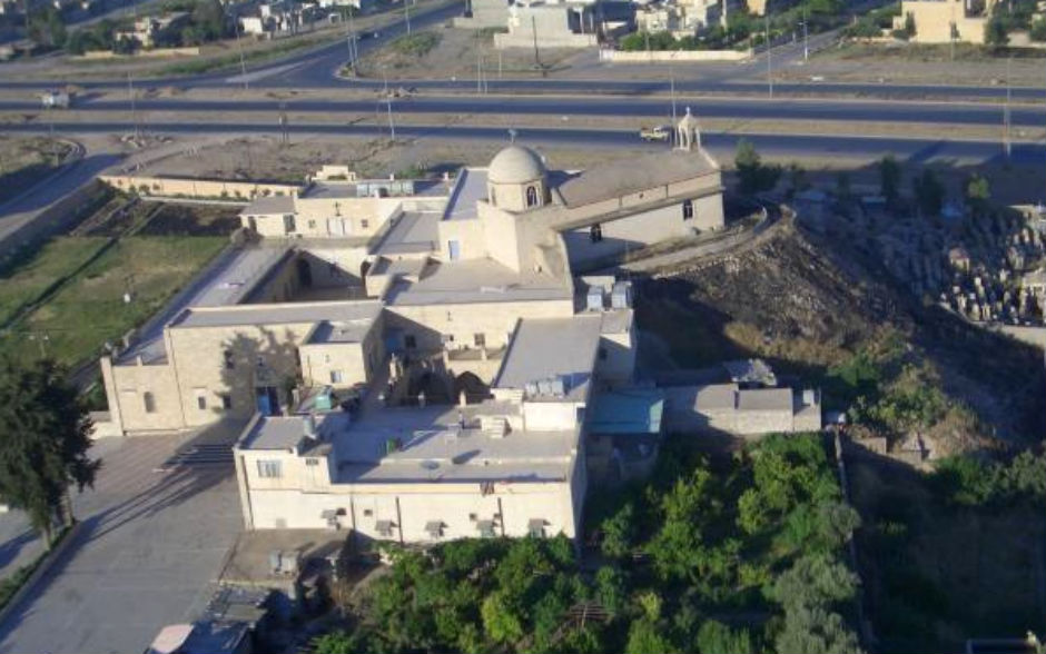 El Monasterio de San Jorge, en Mosul, devastado por el Estado Islámico.