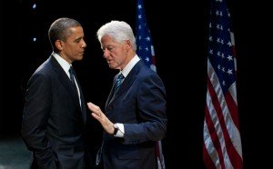 Barack Obama y Bill Clinton.