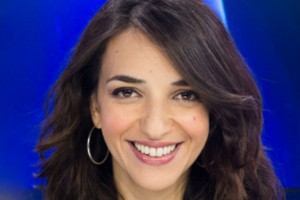 La periodista árabe israelí Lucy Aharish.