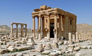 Templo de Baal Shamen en Palmira, destruido por el Estado Islámico en agosto de 2015.