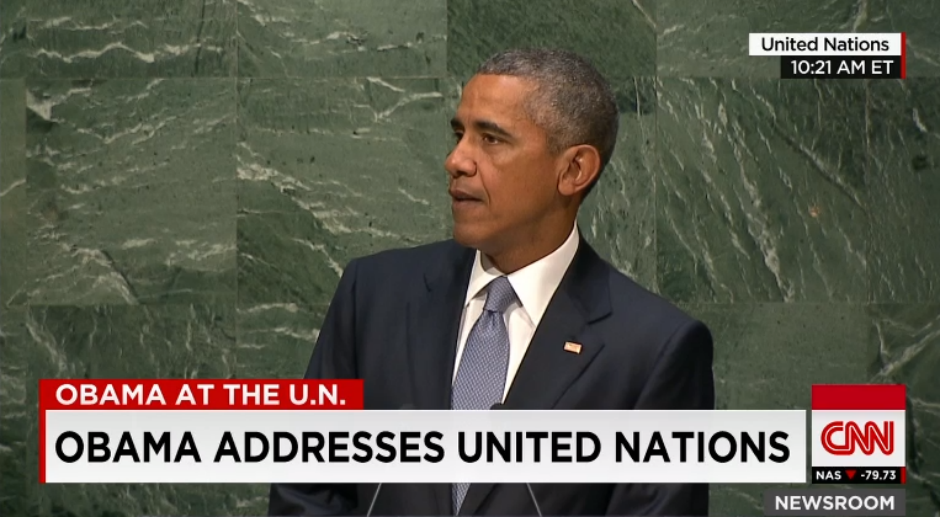 Barack Obama, ante la Asamblea General de Naciones Unidas (29 SEP 15).