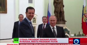 Bashar al Asad y Vladímir Putin, en Moscú (octubre de 2015).
