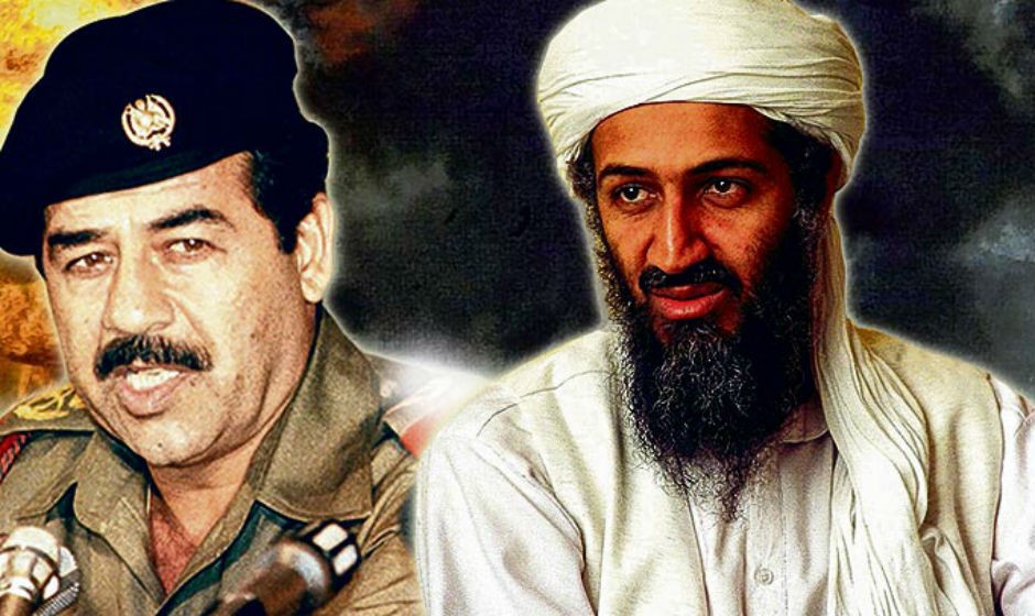 Sadam Husein y Osama ben Laden.