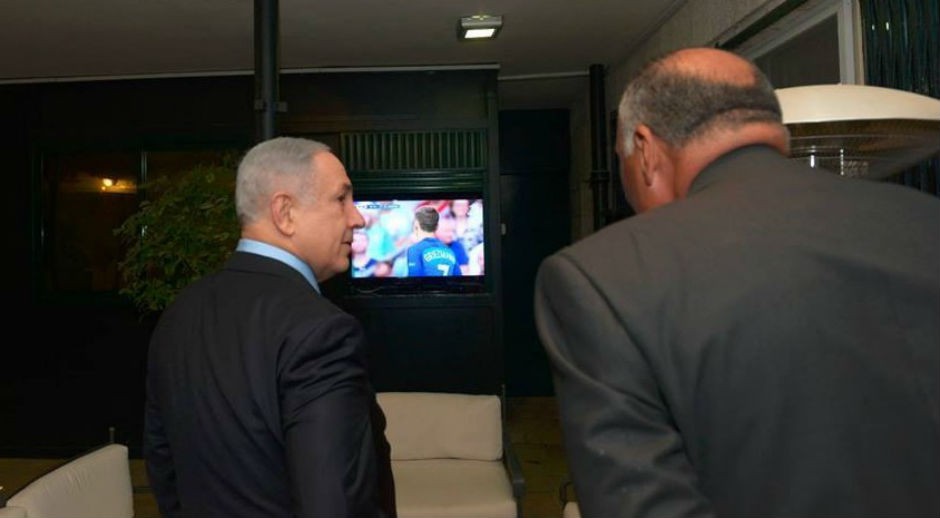 Benjamín Netanyahu y Sameh Sukry, en Jerusalén (10 JUL 16).