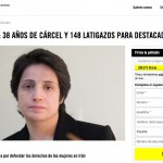 Irán: 38 años de cárcel y 148 latigazos por defender los derechos de la mujer