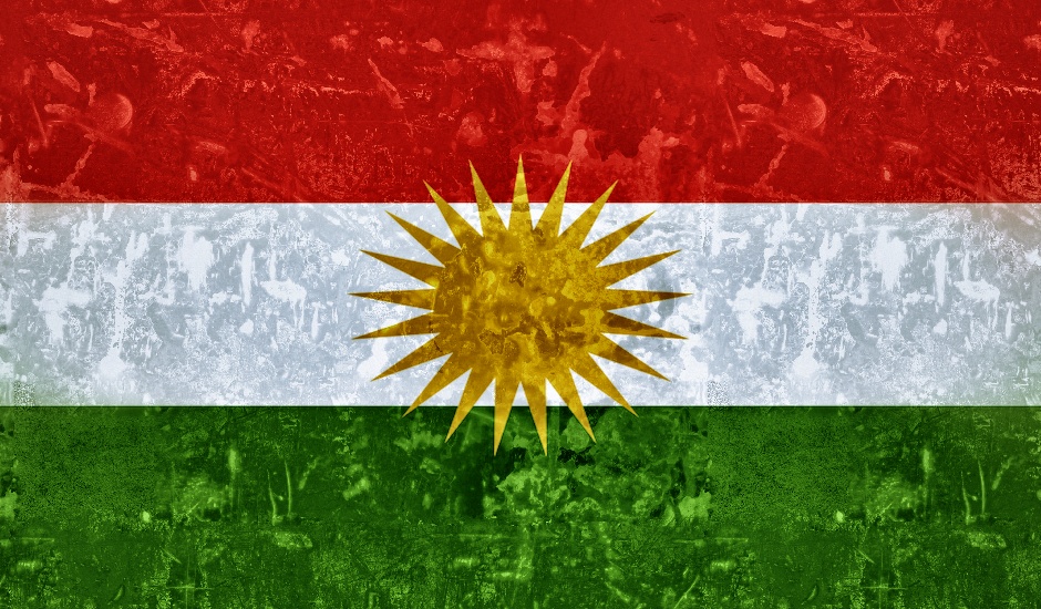 Bandera del Estado independiente de los kurdos
