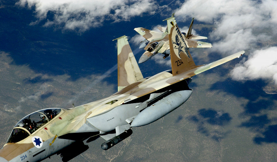 Dos F 15 de las Fuerzas Aéreas de Israel